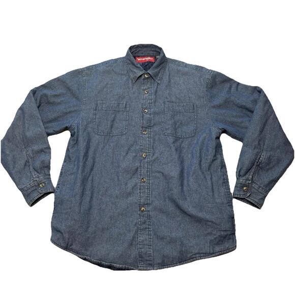 Vintage Wrangler Denim Jacket Men’s Sz Med Quilted Lining See Pictures - Picture 1 of 14